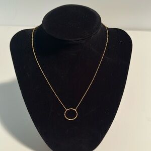 Gold/crystal necklace